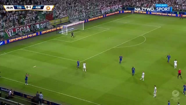 1-1 Thibault Moulin Goal HD - Legia vs Arka Gdynia 07.07.2017