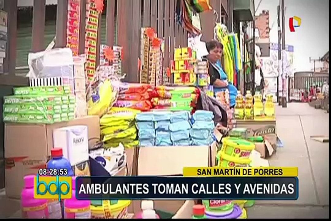 Vendedores ambulantes se apoderan de principales calles y avenidas en SMP
