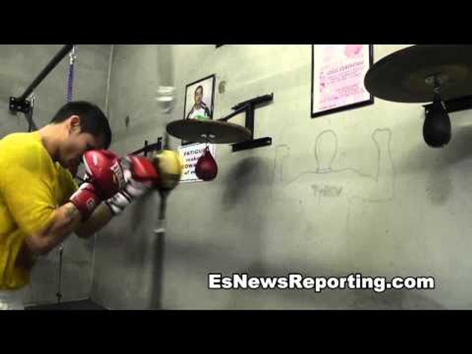 Maidana vs Lopez Marcos Maidana working on skills