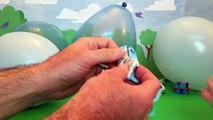 12 SURPRISE BALLOONS! Fun toys get popped from Balloons Handy Manny, Thomas and Friends, a