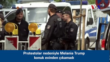 Melania Trump Protestolar Nedeniyle Bir Süre Konuttan Çıkamadı