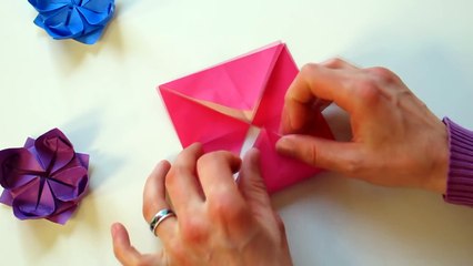 Facile une fleur modèle Origami lotus