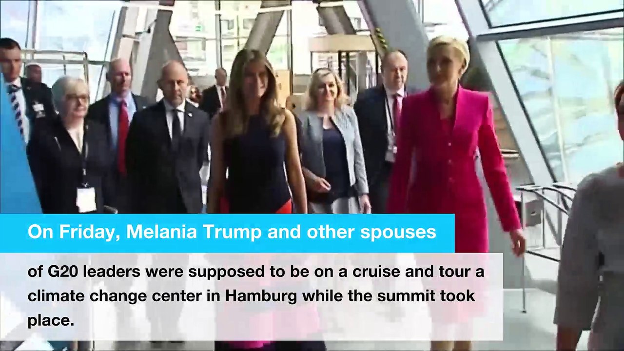 Melania Trump missed G20 summit because of violent protests