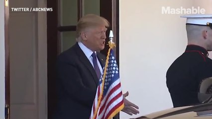Trump is getting crushed at his own handshake game