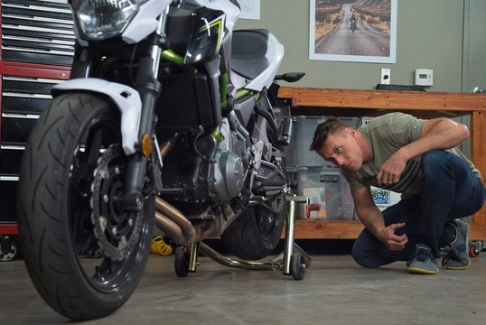 How to Check Motorcycle Wheel Alignment - MC Garage Video