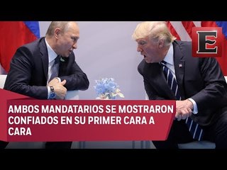Trump y Putin se reúnen por primera vez en Hamburgo