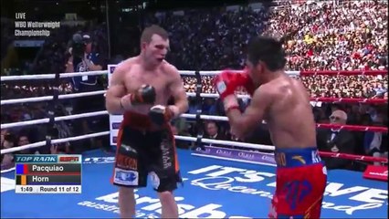 Manny Pacquiao vs Jeff Horn Round 11