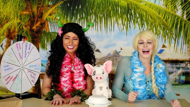Pringles Challenge Moana vs Elsa with Silly Punishments. Totally TV , Animated Movies cartoons 2017 & 2018 , animated cartoons 2017 & 2018