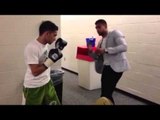 boxing star Amir Khan and Haroon Khan go over gameplan - SASNradio