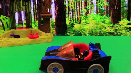 Imaginext Batmobile With Lights Batman Red Robin Launch At Joker Star Wars Emperor Toy Sto