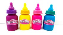 Milk Bottle Play Doh Modeling Clay for Kids Compilation Kinetic Sand Colors Modelling Clay