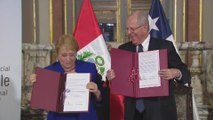 Presidentes de Perú y Chile firman Declaración de Lima en histórico gabinete binacional
