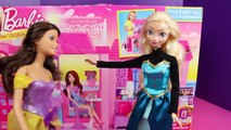 Frozen Elsa Dates Spiderman Part 2! DisneyCarToys French Barbie and Glam Scooter Paris Vac