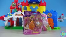 New Glitter Glider Castle Playset 7 Disney Princess MagiClip Dolls Flip n Switch by Funto