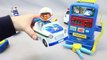 Kids Fun 뽀로로 경찰차 로보카 폴리 주유소 장난감 Pororo Police Car Robocar Poli Toys Мультики про машинки -