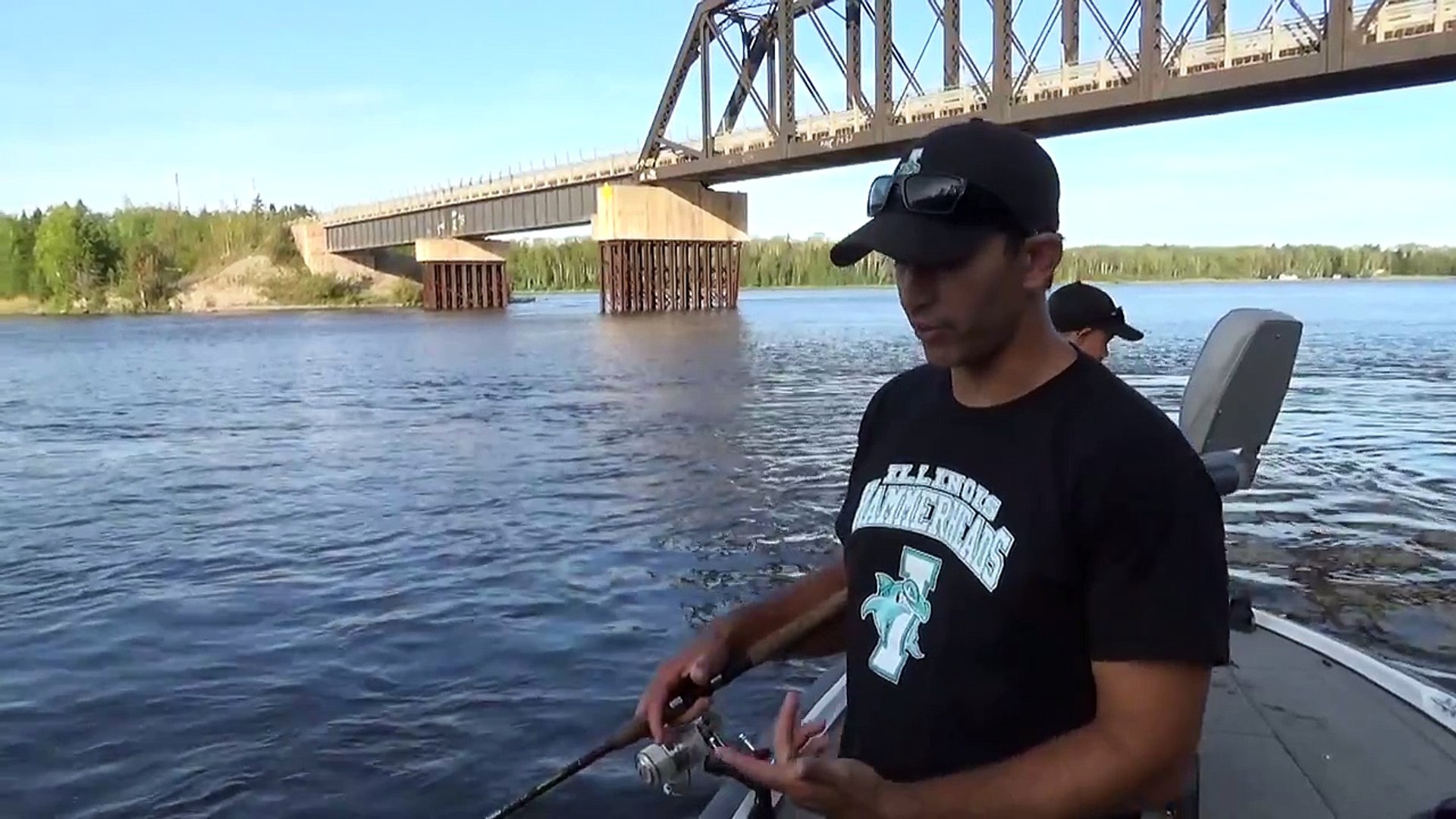 ⁣River Fishing for Walleye Fishing the Bridges