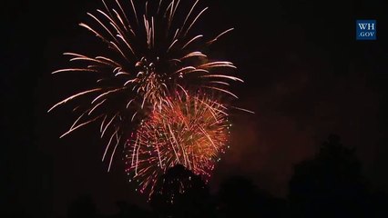 AMAZING President Donald Trump 4th July Independence Day Spectacular Fireworks With Melania Trump