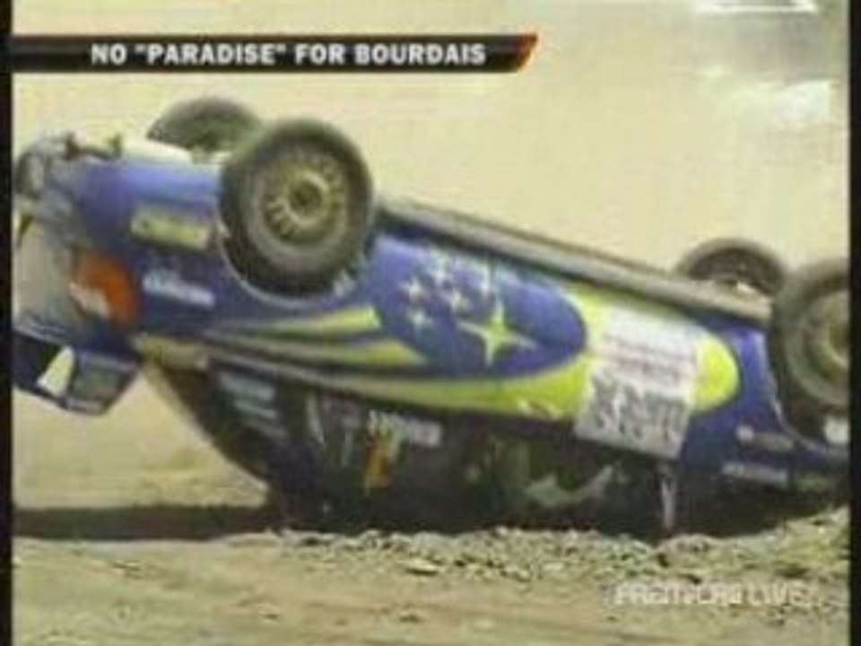 Bourdais accident rallye 2007