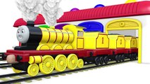Colors for Children to Learn with Thomas Train Vehicles 3D Colours for Kids Learning Video