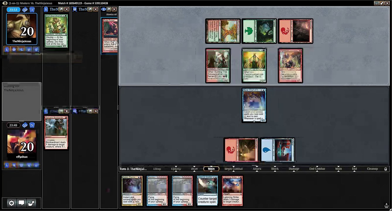 Match 2: UR Control vs Gruul Shamans (Modern)
