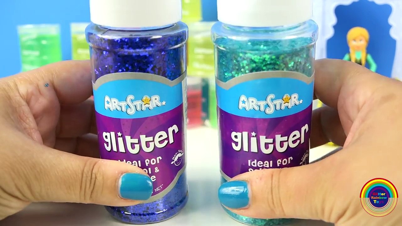 Поделки кукла Эльза замороженный замороженные сверкание Глобус Липкий как сделать собственный муть Слизистый Кому в Это Ваш glitzi magiclip