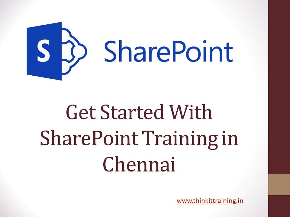 Get Started With SharePoint Training in Chennai