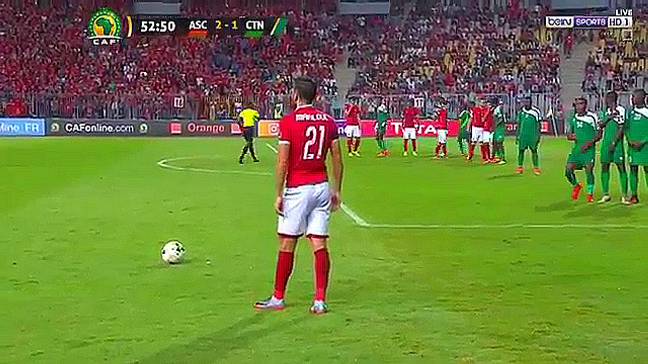 أهداف مباراة الاهلي المصري  و القطن الكاميروني...