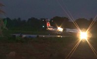 Biman Bangladesh Airlines (S2 - AGR) Flying From Jessore Airport At Night