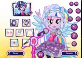 En Niños para probarse trajes para niñas Equestria estrellas de rock de la película en de mayo de Little Pony juego