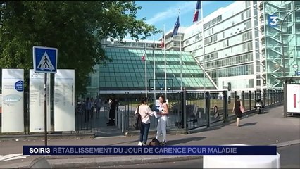 Fonctionnaires : rétablissement du jour de carence dès 2018