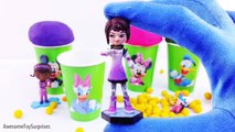 Mickey Mouse Club Play-Doh Surprise Eggs Ice Cream Cups Dippin Dots Toy Surprises! Learn C