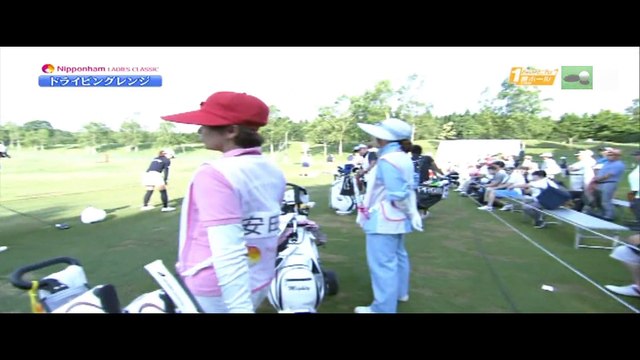 アン・シネ肩甲骨運動！のスタート前の練習風景とドライバー解説　ニッポンハムレディスクラシック　2日目1番ホール！nipponham ladies classic 2nd round NO1 japanese ladies golf tournament