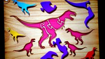 Dinosaurs Matching Game 3D Puzzle Toys - Learn Names Of Dinosaurs In English- 공룡 입체 퍼즐 맞추기