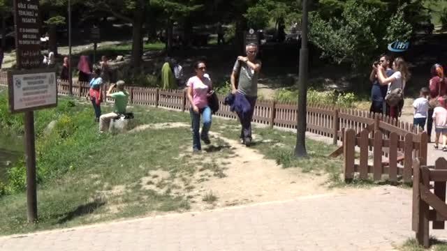 Gölcük Tabiat Parkı'na Tatilci Akını