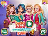 Elsa Jasmine Belle & Aurora Back To School Rush | Disney Princess Make Up & Dress Up Games