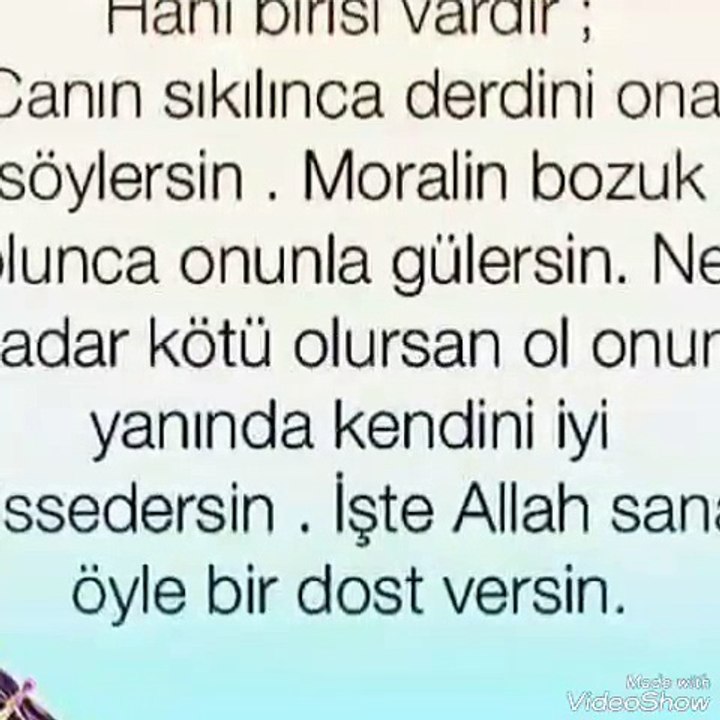 Hani biri vardır içini dökmek istersin ve onun yolunu gözlersin