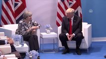 ABD Başkanı Donald Trump, Ingiltere Başbakanı Theresa May Ile Görüştü