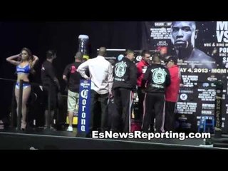 Abner Mares and Ponce De Leon Talk After Weigh In