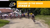 Froome manque un virage / misses a turn - Étape 8 / Stage 8 - Tour de France 2017