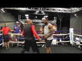 Jean Pascal Working with Roy Jones Jr Showing Mad Skills Esnews Boxing
