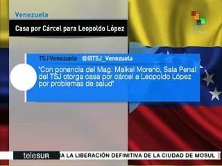 TSJ otorga casa por cárcel a Leopoldo López por problemas de salud