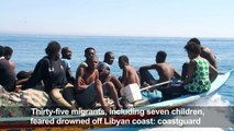 35 migrants feared drowned off Libya: coastguard