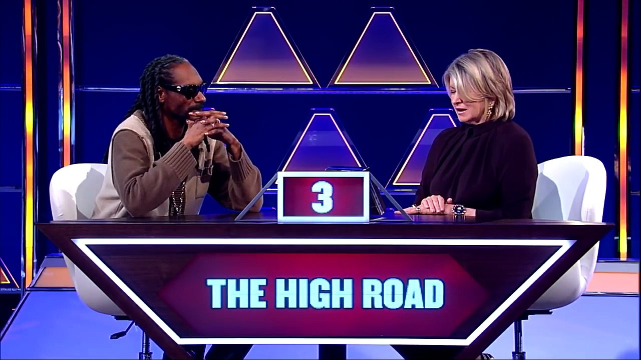Martha Stewart and Snoops Highly Fun Practice Round $100,000 Pyramid