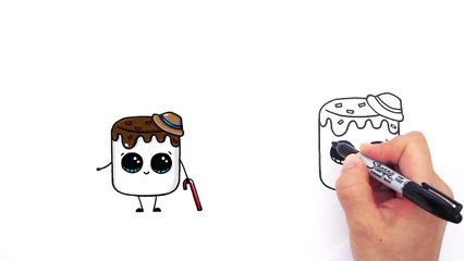 Et mignonne dessiner facile Comment guimauves à Il