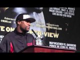 Floyd Mayweather vs Robert Guerrero Mayweather on Podium