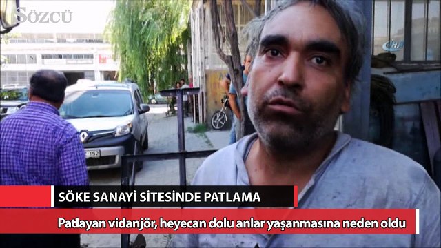 Söke Sanayi Sitesinde patlama
