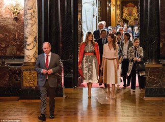 Melania Trump stuns in a bold red ensemble at G20 summit