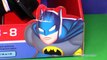 Homme chauve-souris boîte de ouvrir examen rouge-gorge jouet Imaginext batcave batwing batmobile joker hobbykidstv