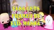 ELSA GETS FRAMED BY EVIL MASHA & THE BEAR BOWSER SKYE GIDGET  SWIPER ROCHELLE AGNES GRU MOANA Toys Kids Video FROZEN DIS