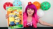 Coloring Minions Caveman GIANT Coloring Book Page Crayola Crayons | COLORING WITH KiMMi TH